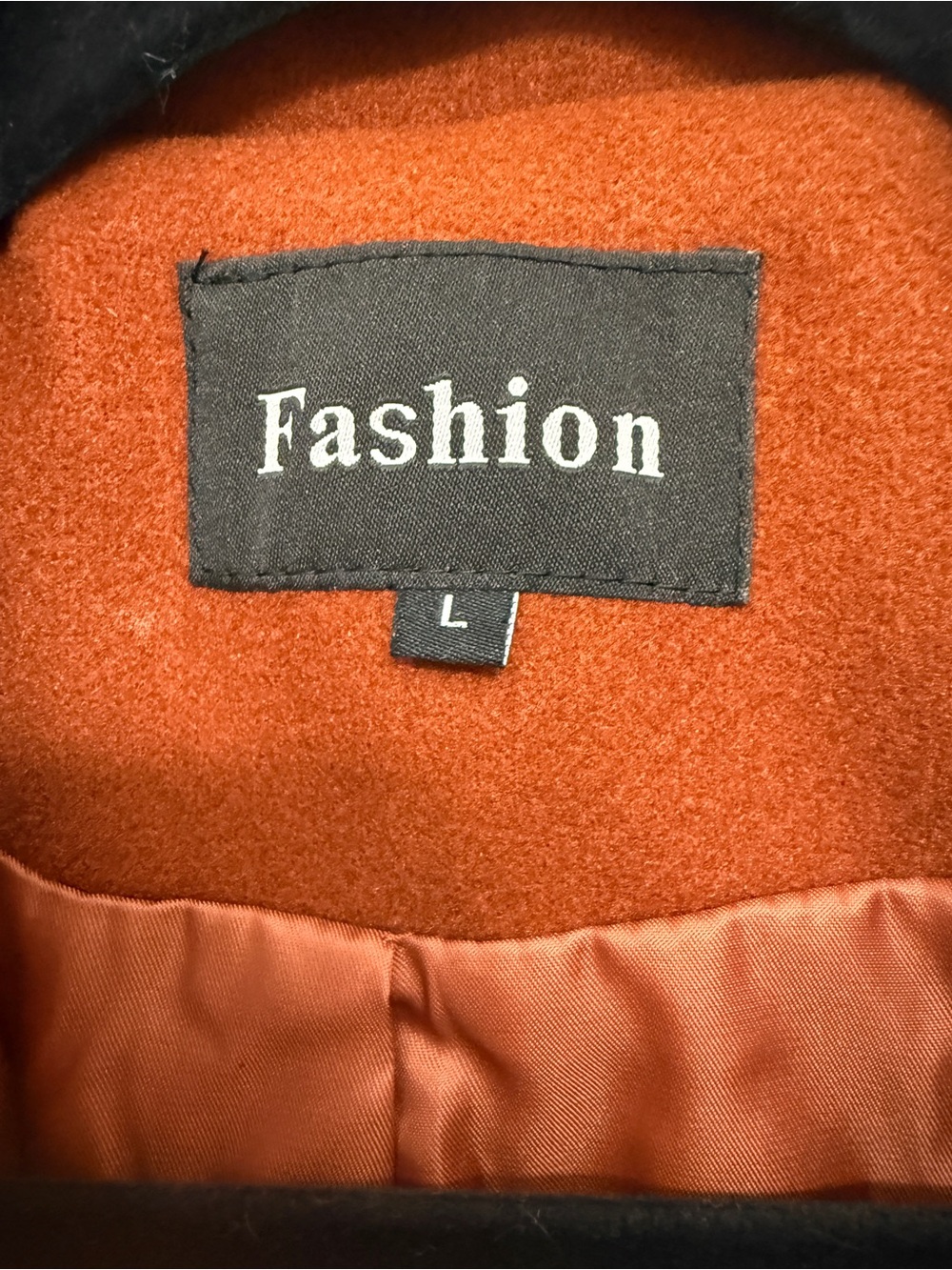 Trench Coat in Burnt Orange - Picture 4 of 7